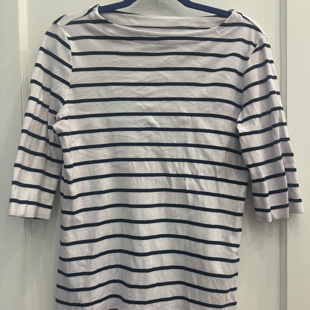 Striped 3/4 Sleeve Top